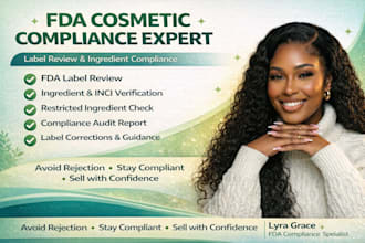 do fda cosmetic label review and compliance audit