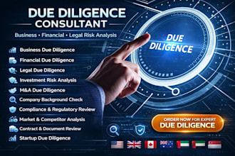 be your due diligence consultant for business risk review