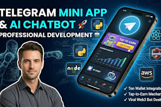develop a telegram mini app and professional ai chatbot