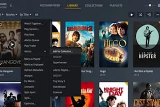 setup plex media server, jellyfin, emby with sonarr radarr automation