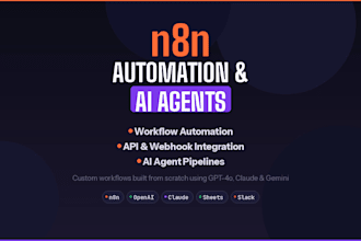 develop n8n automation, n8n workflow, or n8n ai agent