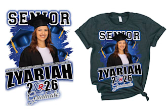 do custom unique graduation t shirt design