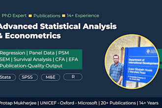 do advanced statistical analysis and econometrics