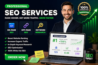 do SEO with on page off page and backlinks