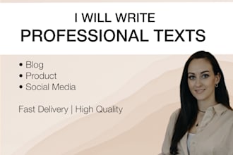 write professional and engaging texts for your business