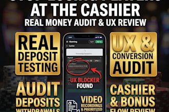 perform a real payment igaming audit and UX review