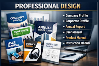 company profile, user manual, product manual, annual report, instruction manual