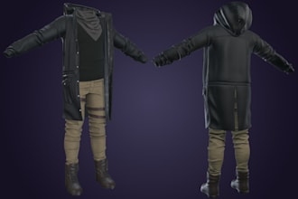 create game ready 3d outfits and clothing