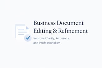 review and improve your business documents for clarity and impact