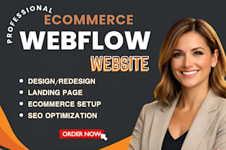 design webflow website, develop figma to webflow website redesign for business