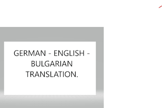 profesional english german bulgarian translation