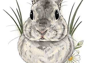 draw your pet in a watercolor sketch portrait
