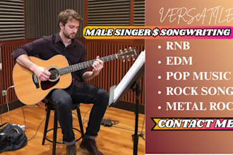 male edm singer metal rock song edm vocals rock vocals singer male rock singer