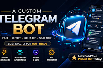 build custom telegram bots with API integration