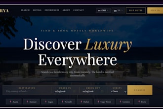 build a modern responsive website or landing page