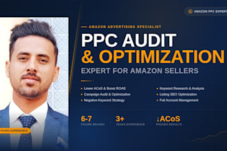 do amazon PPC audit, amazon keyword research and campaigns setup