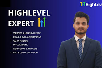 be your gohighlevel expert for sales funnel,website and automations