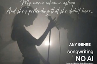 write original and catchy song lyrics in english