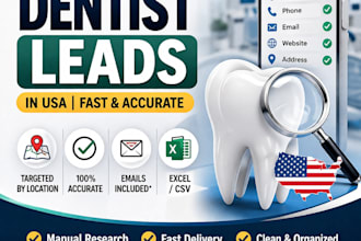 provide targeted dentist leads in the USA with emails