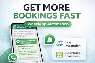 automate appointment booking with whatsapp chatbot