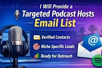 do podcast outreach and artist support for music promotion