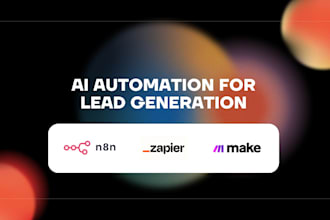 build a lead generation automation pipeline using make, zapier, or n8n