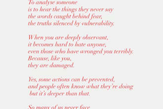 custom poem or spoken word written for you