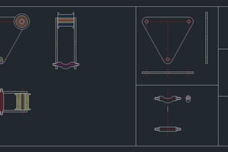 draw professional mechanical 2d engineering drawings in autocad