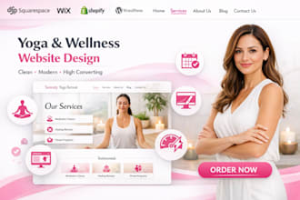 squarespace yoga studio meditation gym retreat spiritual website design redesign