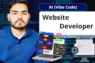 do ai website development, front end,  backend developer
