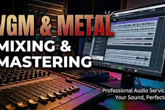 professionally mix and master your vgm or metal tracks