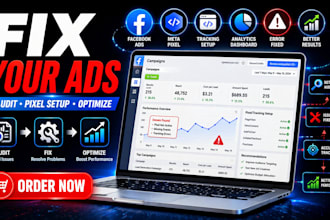 do facebook ads audit and pixel setup to improve performance
