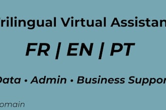 be your trilingual virtual assistant for data, admin and business support