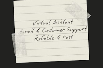 be your virtual assistant for email and customer support