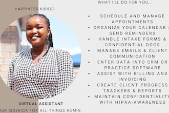 be a virtual assistant for healthcare professionals