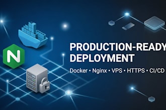 deploy your app with docker nginx on vps or cloud server