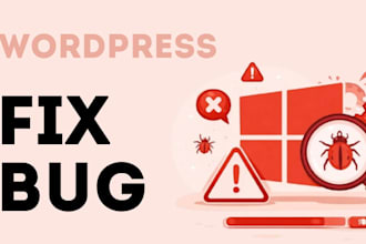 fix any wordpress bug, error or white screen fast