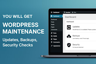 do wordpress maintenance with updates backups and security
