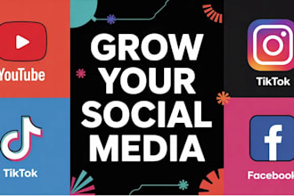 manage social media marketing with content creation and organic growth