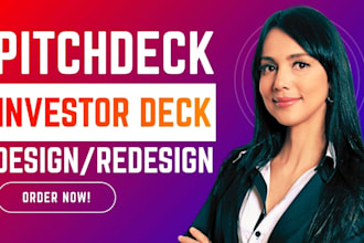 pitch deck investor deck slide presentation design
