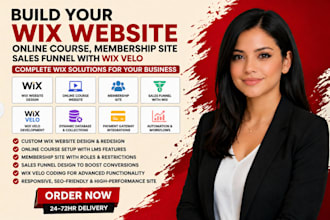 build your wix website online course, membership site sales funnel with wix velo