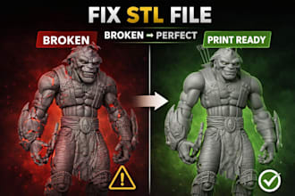 fix repair and make your stl file ready for printing