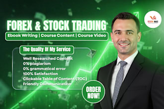write financial ebook stock market forex trading course and trading video course