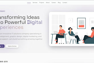 build a professional business website for your business