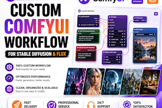 build custom comfyui workflow for stable diffusion and flux