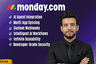 build custom monday automation and integrations with n8n zapier