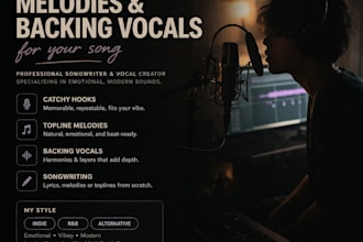 make you a hook or chorus or record custom background vocals