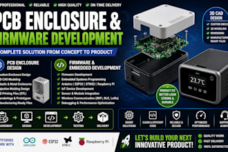 design pcb enclosure firmware electronics prototyping and iot solutions