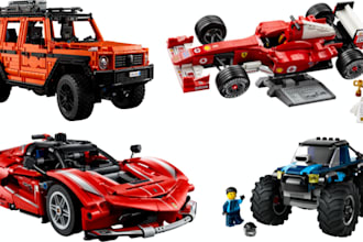 design lego cars, houses, trucks, ship, bikes, ev3 robots with custom minifigure