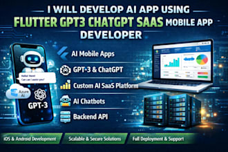 develop ai app using flutter gpt3 chatgpt saas mobile app developer custom ai